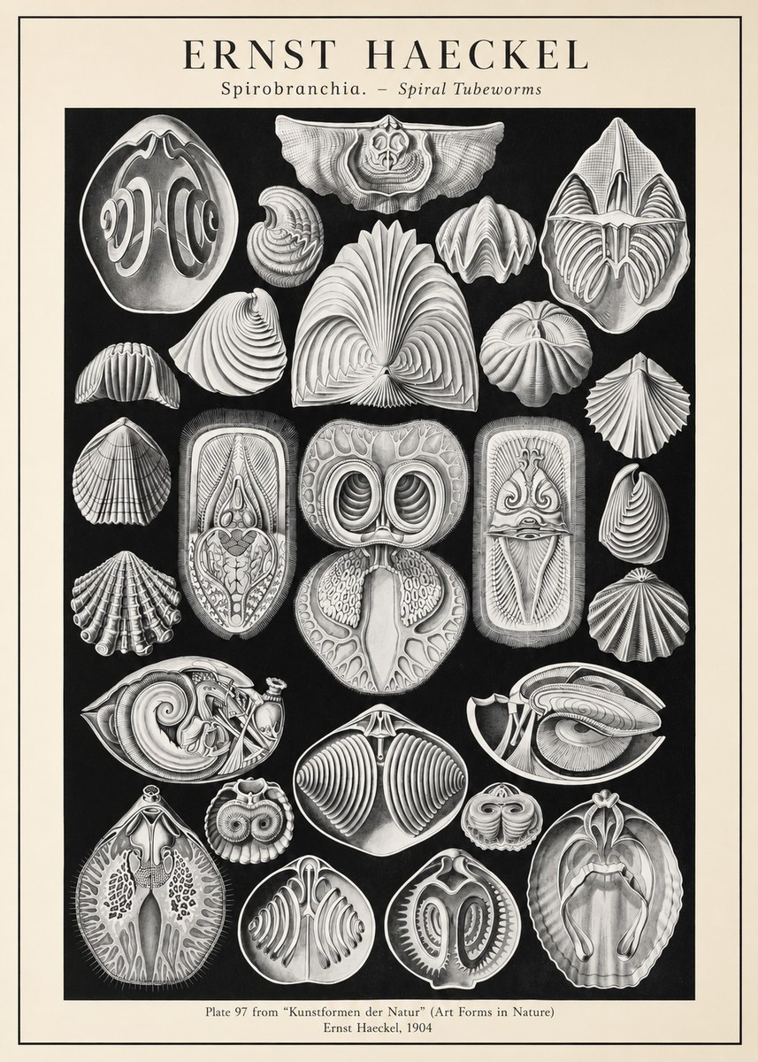 Ernst Haeckel Spirobranchia No3 - Poszter