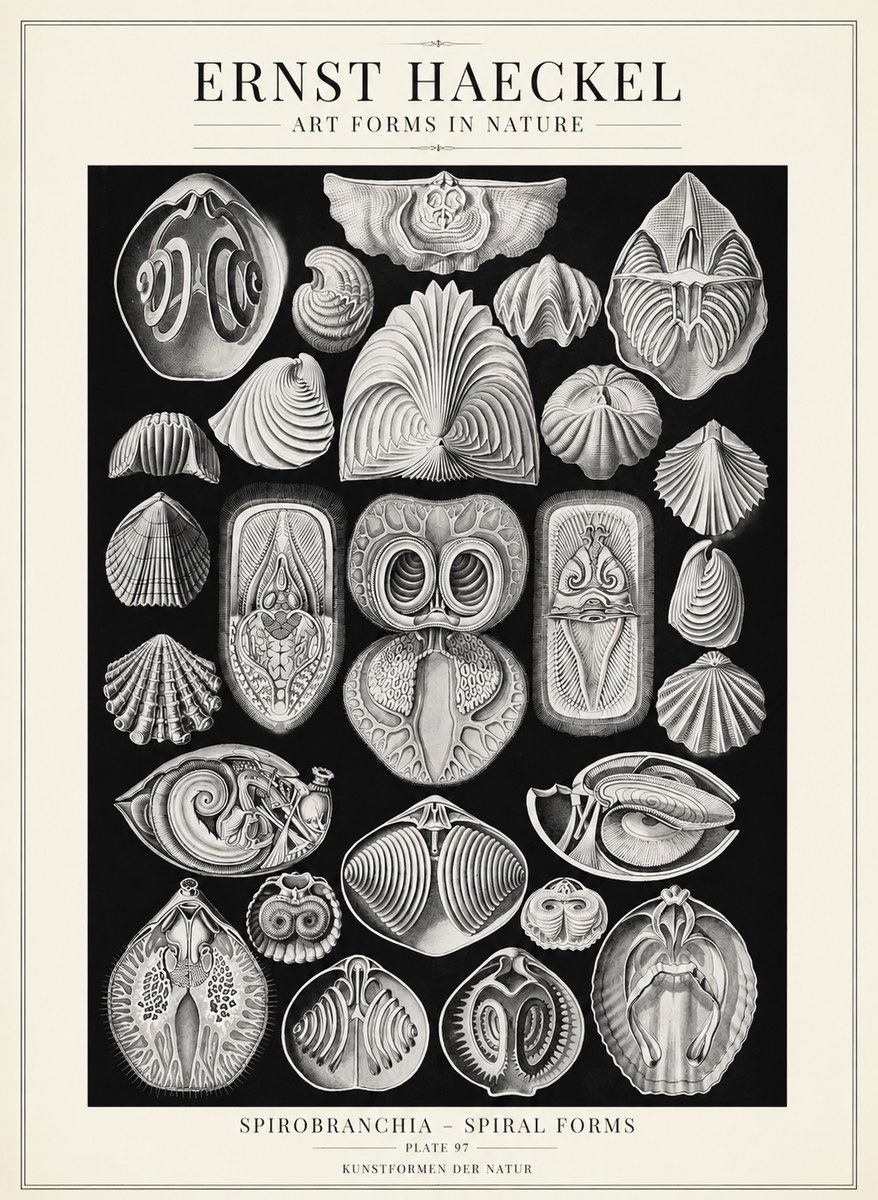 Ernst Haeckel Spirobranchia No4 - Poszter