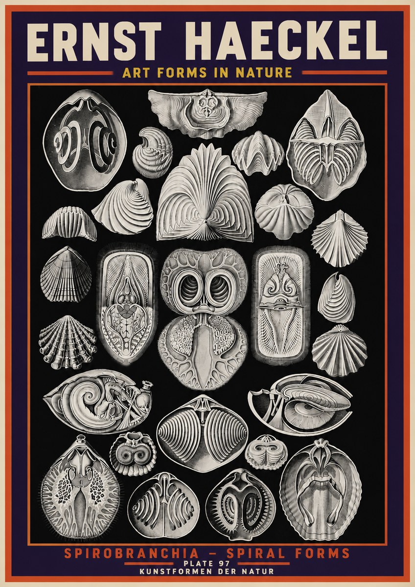 Ernst Haeckel Spirobranchia No5 - Poszter