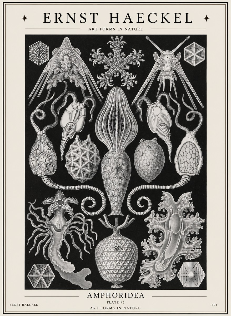 Ernst Haeckel Amphoridea No1 - Poszter