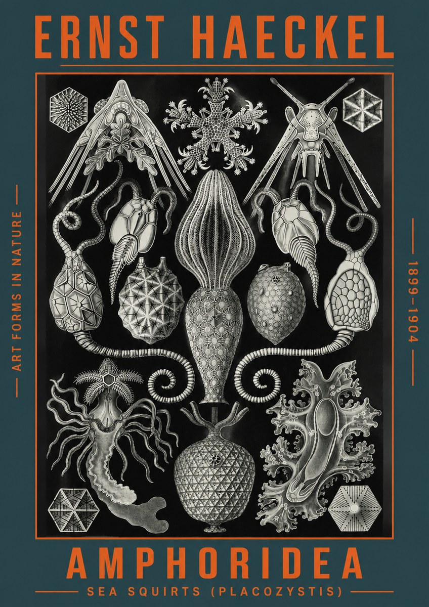 Ernst Haeckel Amphoridea No4 - Poszter