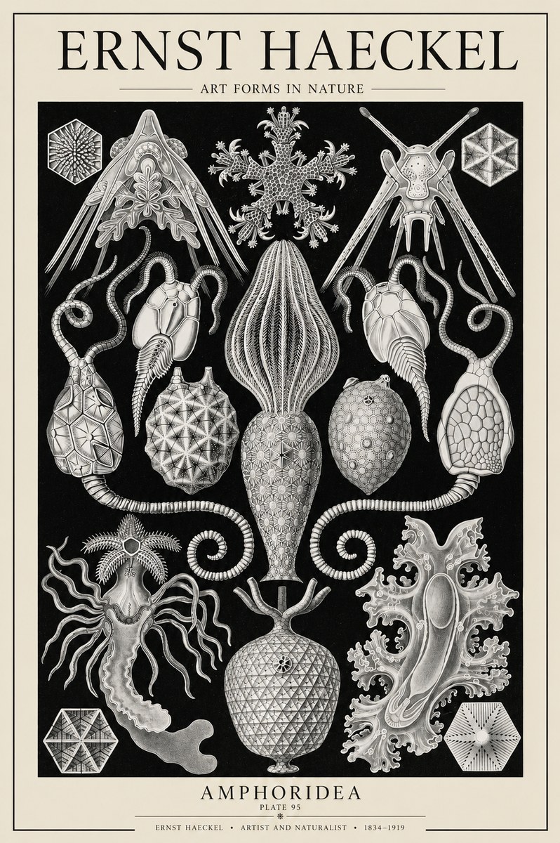 Ernst Haeckel Amphoridea No6 - Poszter