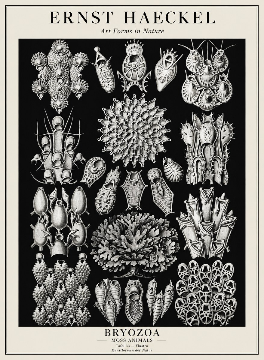 Ernst Haeckel Bryozoa No3 - Poszter