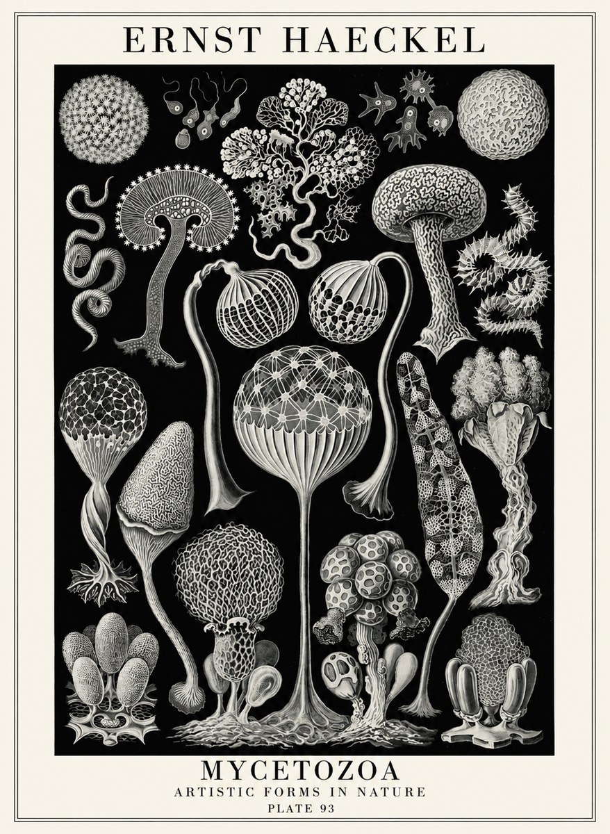Ernst Haeckel Mycetozoa No4 - Poszter