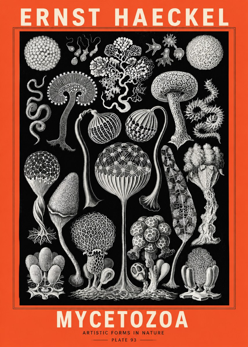 Ernst Haeckel Mycetozoa No5 - Poszter