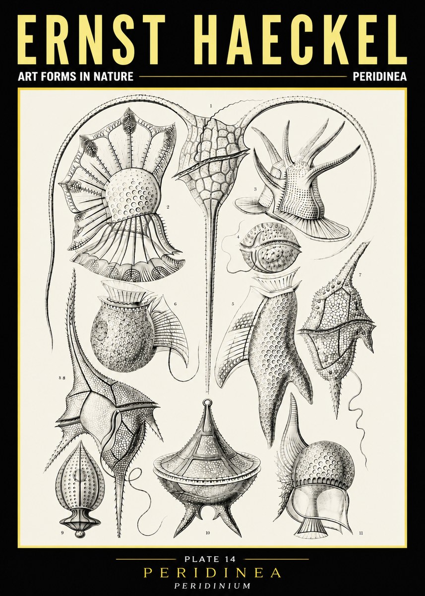 Ernst Haeckel Peridinea No6 - Poszter
