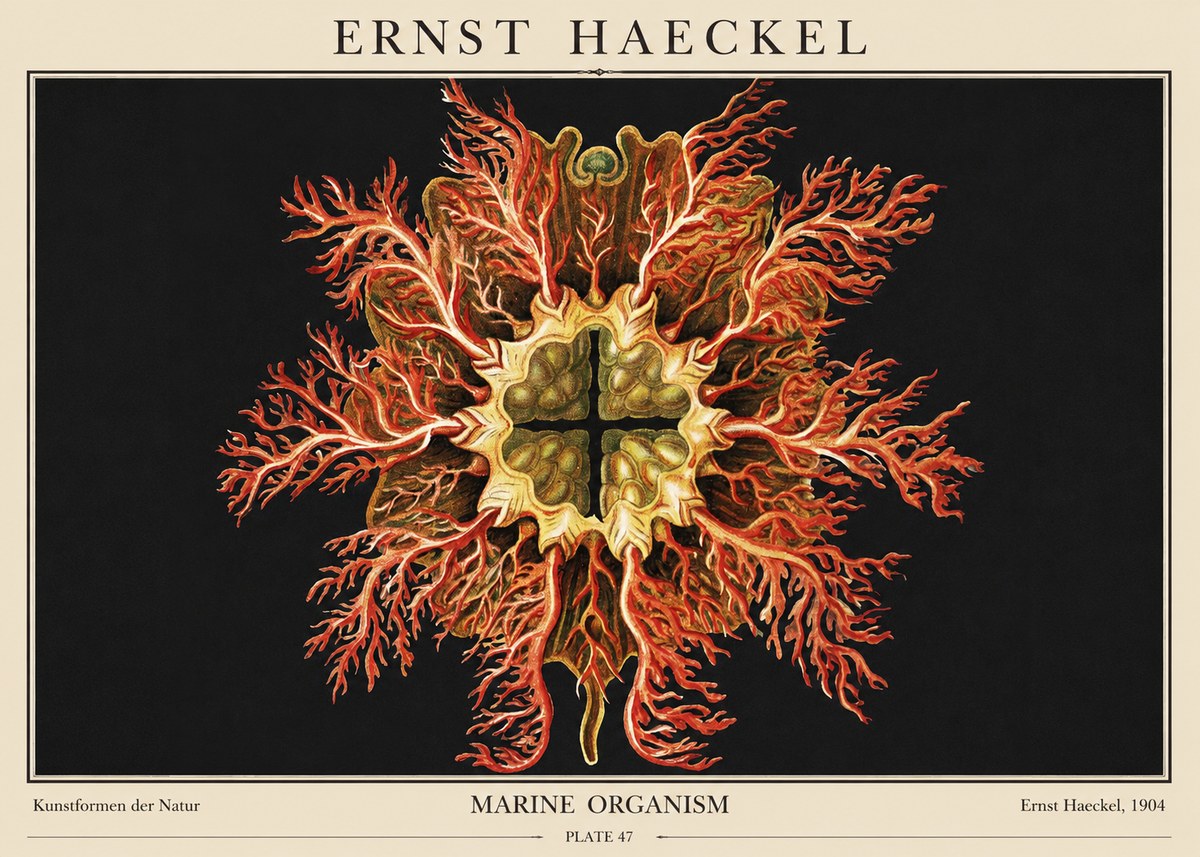 Ernst Haeckel Marine Organism No1 - Poszter