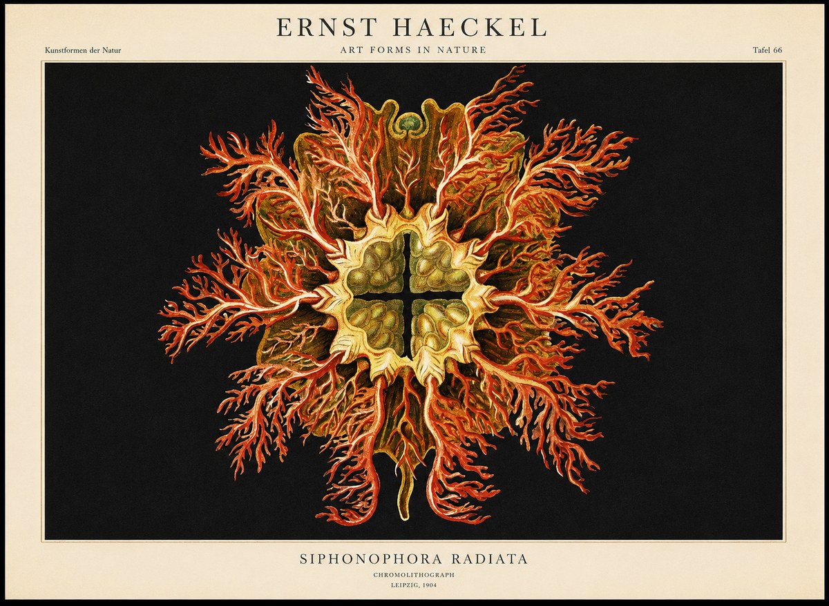 Ernst Haeckel Marine Organism No2 - Poszter