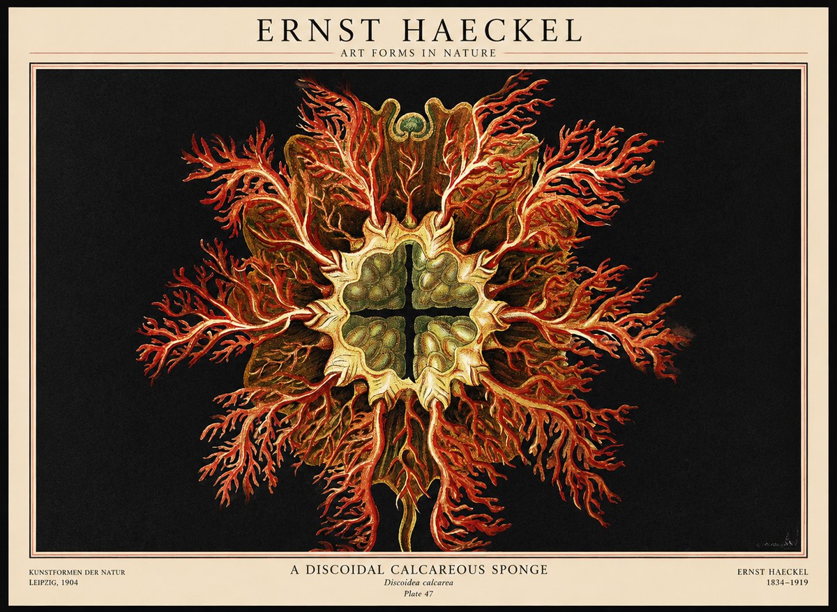 Ernst Haeckel Marine Organism No3 - Poszter