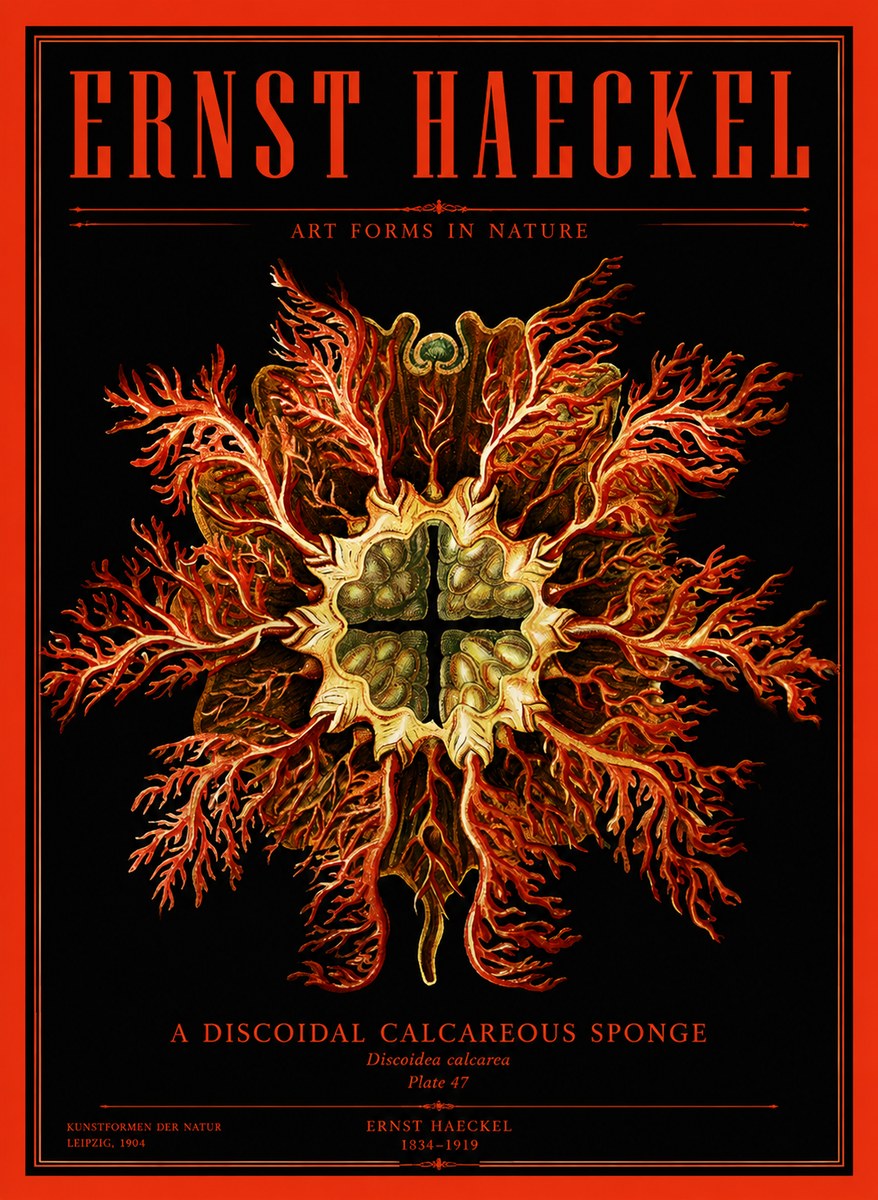 Ernst Haeckel Marine Organism No4 - Poszter