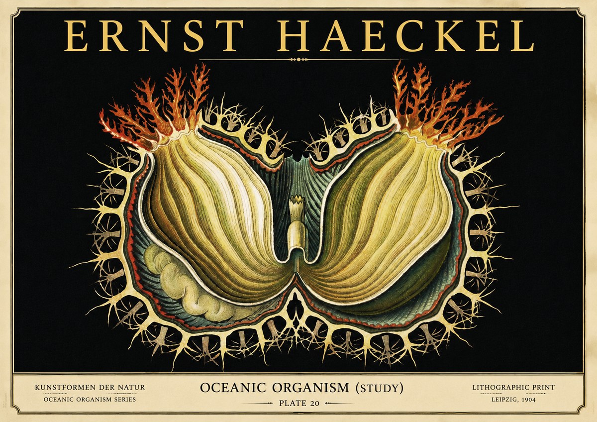 Ernst Haeckel Nature's Architecture No6 - Poszter