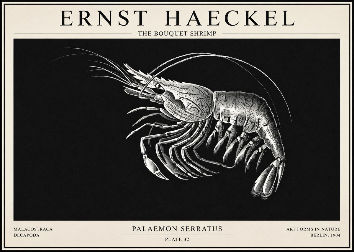 Ernst Haeckel Pandalus Borealis No6 - Poszter