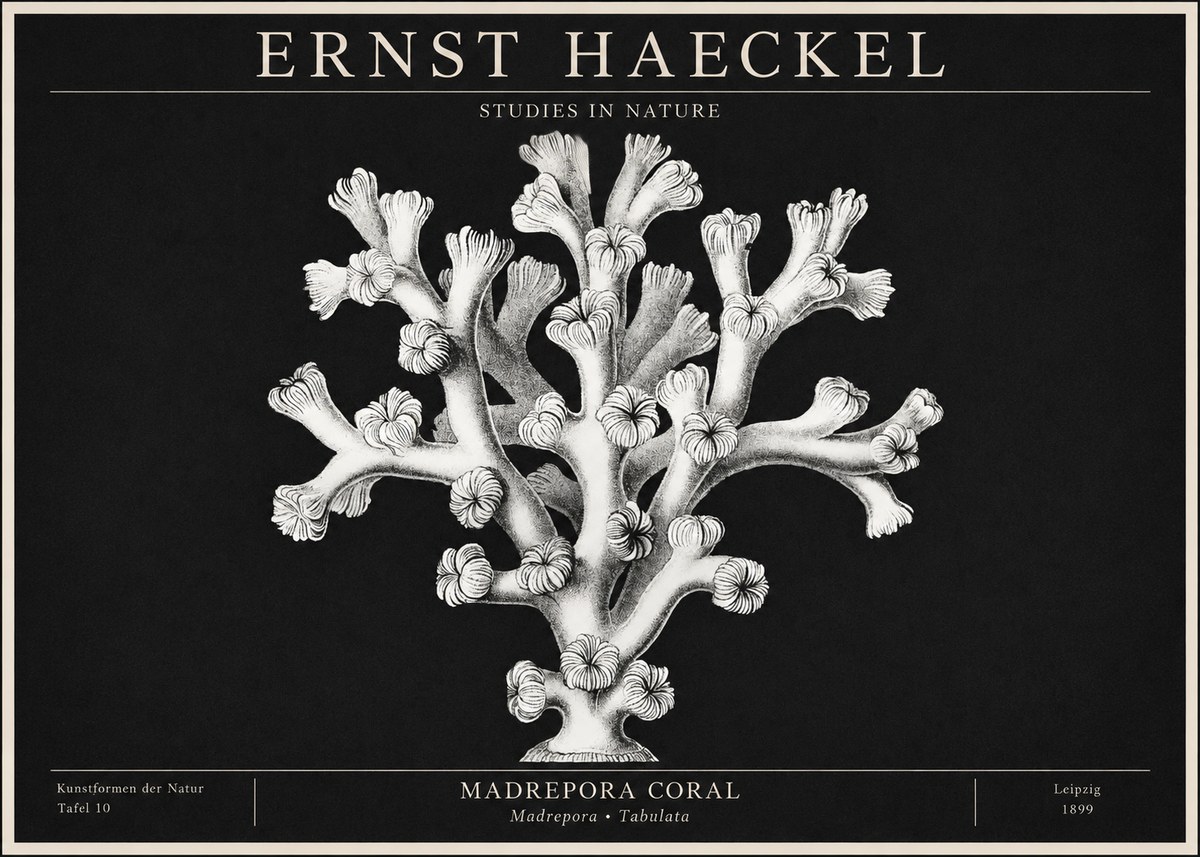Ernst Haeckel Corallium Rubrum I No2 - Poszter