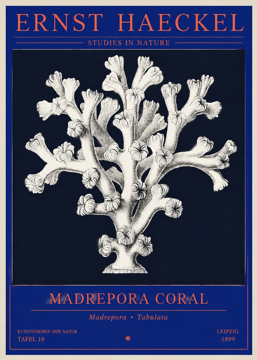 Ernst Haeckel Corallium Rubrum I No4 - Poszter