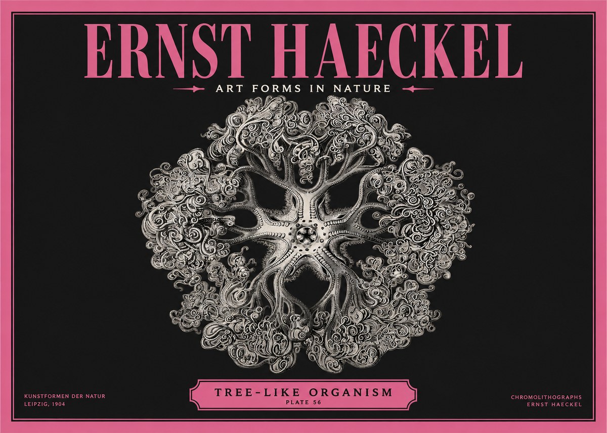 Ernst Haeckel Tree-like Organism No2 - Poszter