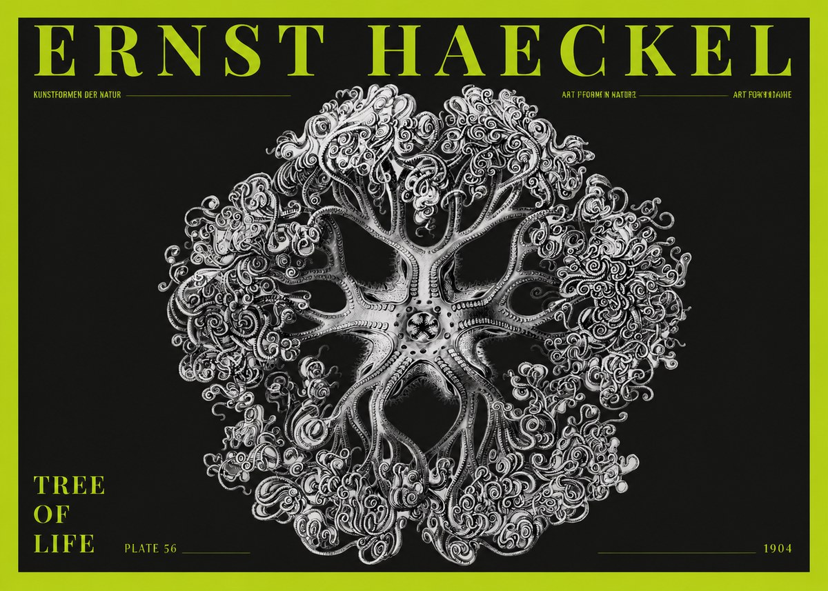 Ernst Haeckel Tree-like Organism No5 - Poszter
