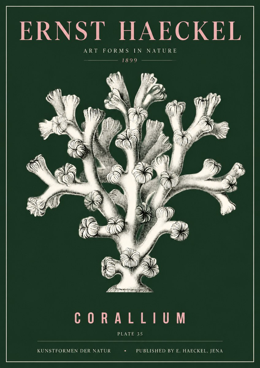 Ernst Haeckel Corallium Rubrum II No5 - Poszter
