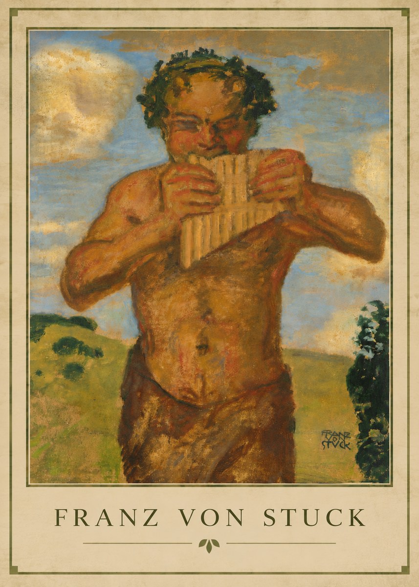 Franz von Stuck Faun No4 - Poszter