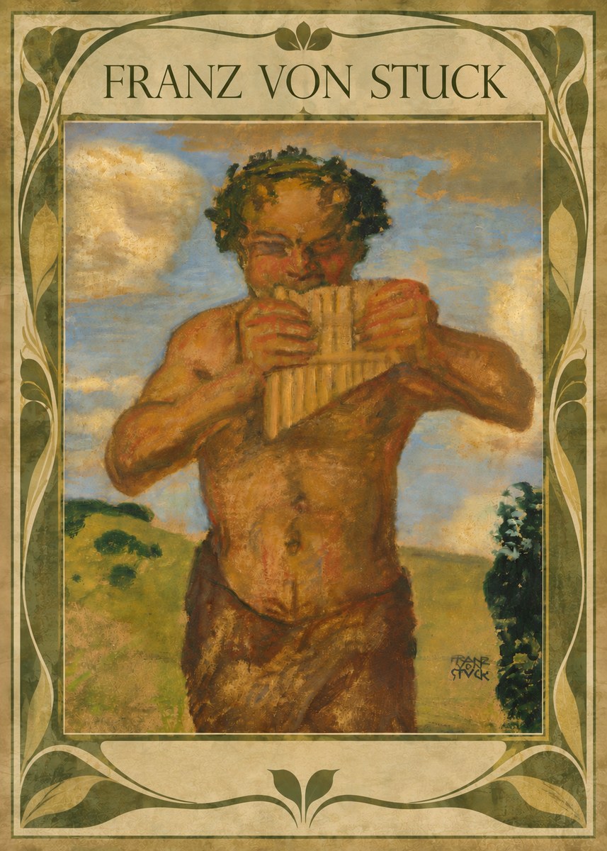 Franz von Stuck Faun No5 - Poszter