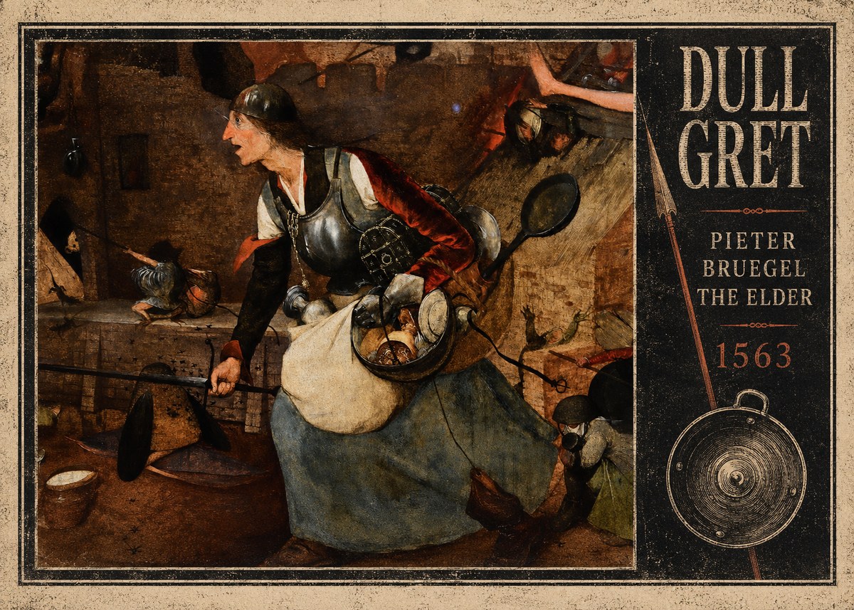 Pieter Bruegel Dull Gret II No4 - Poszter