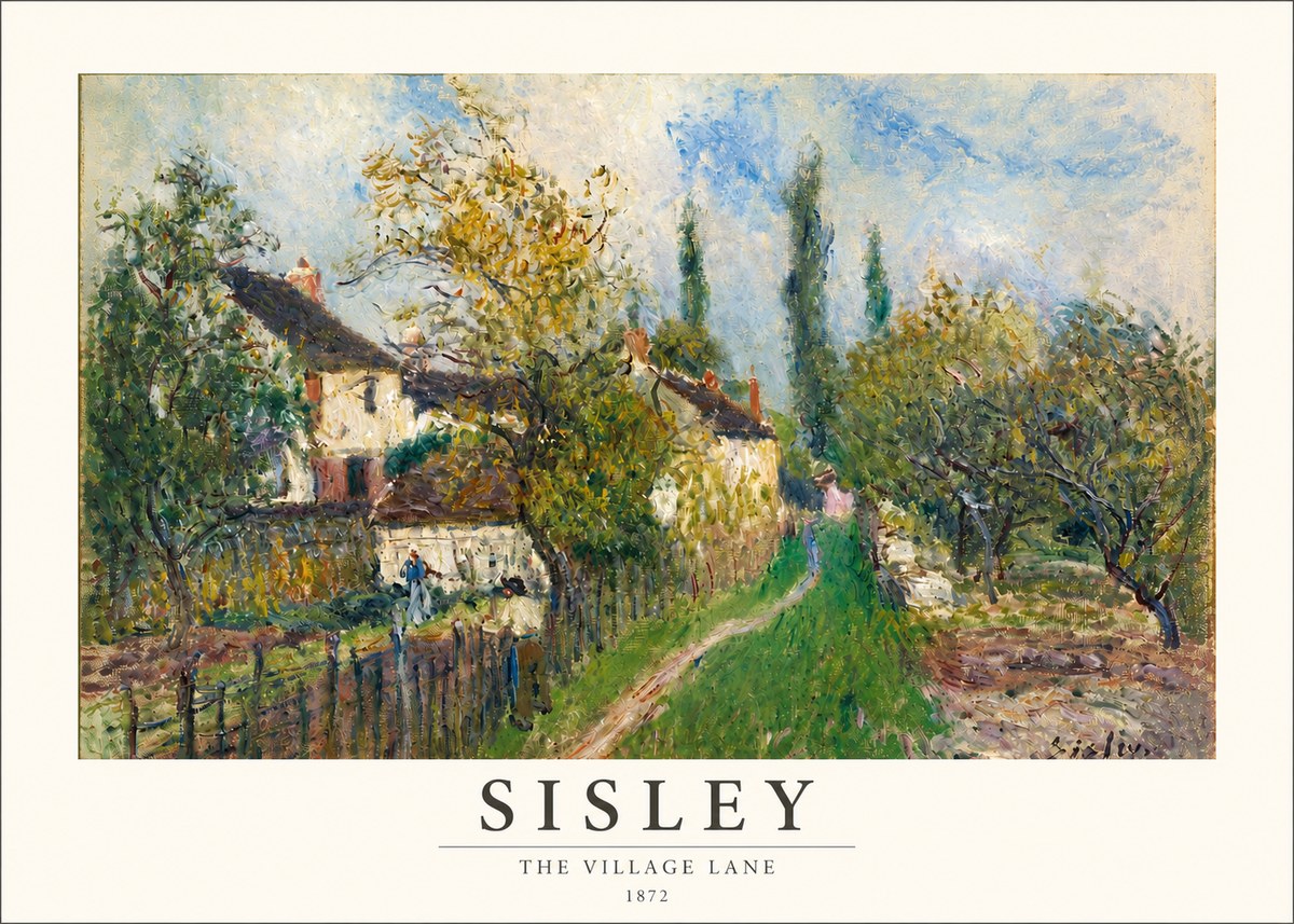 Sisley The Village Lane No3 - Poszter