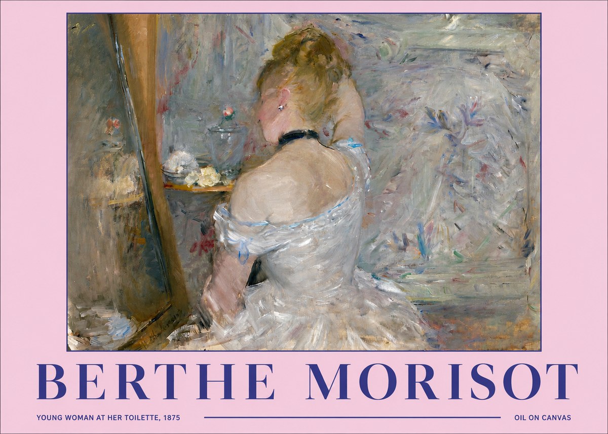 Berthe Morisot Young Woman at Her Toilette No2 - Poszter