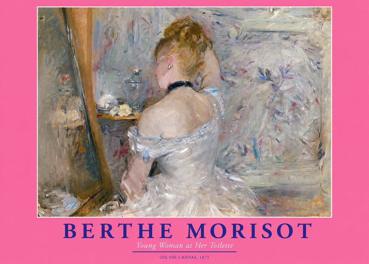 Berthe Morisot Young Woman at Her Toilette No3 - Poszter