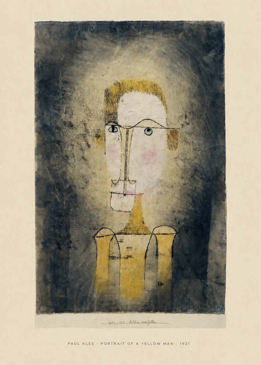 Paul Klee Portrait of a Yellow Man No6 - Poszter