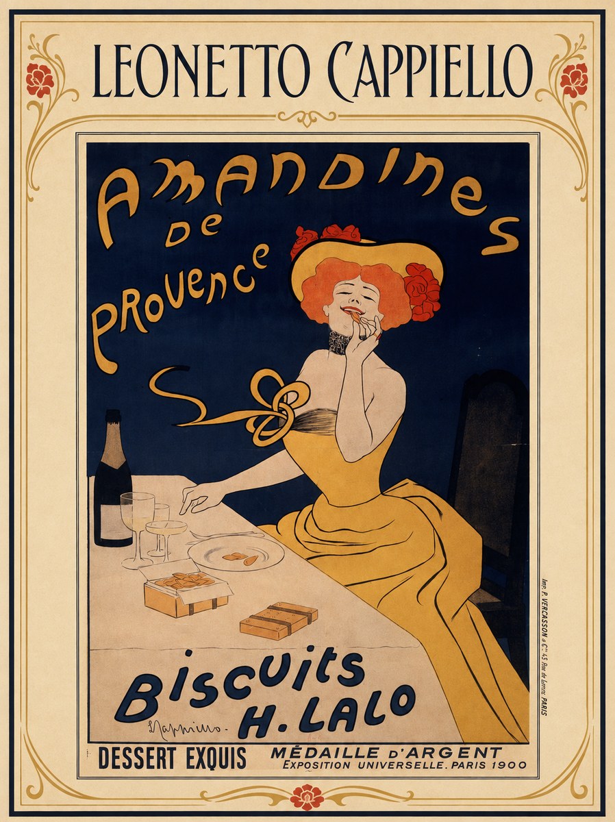 Leonetto Cappiello Amandines De Provence Biscuits H. Lalo I No1 - Poszter