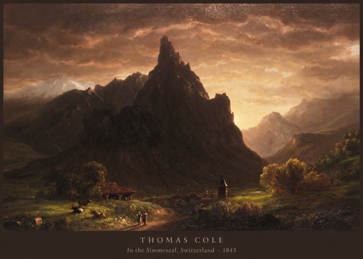Thomas Cole In the Simmental, Switzerland No6 - Poszter