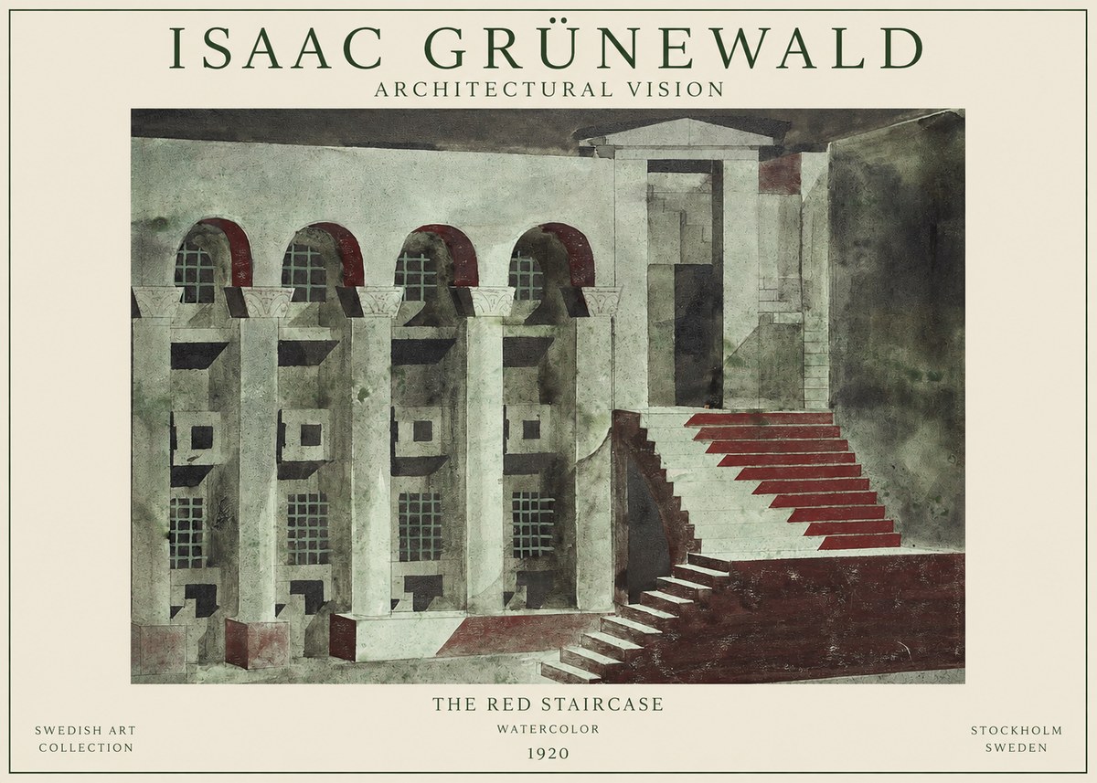 Isaac Grünewald The Steps of Silence No2 - Poszter