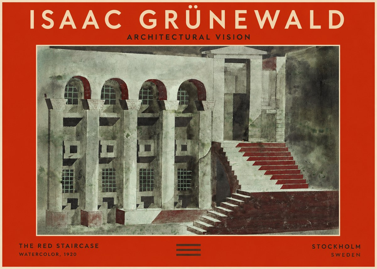 Isaac Grünewald The Steps of Silence No3 - Poszter