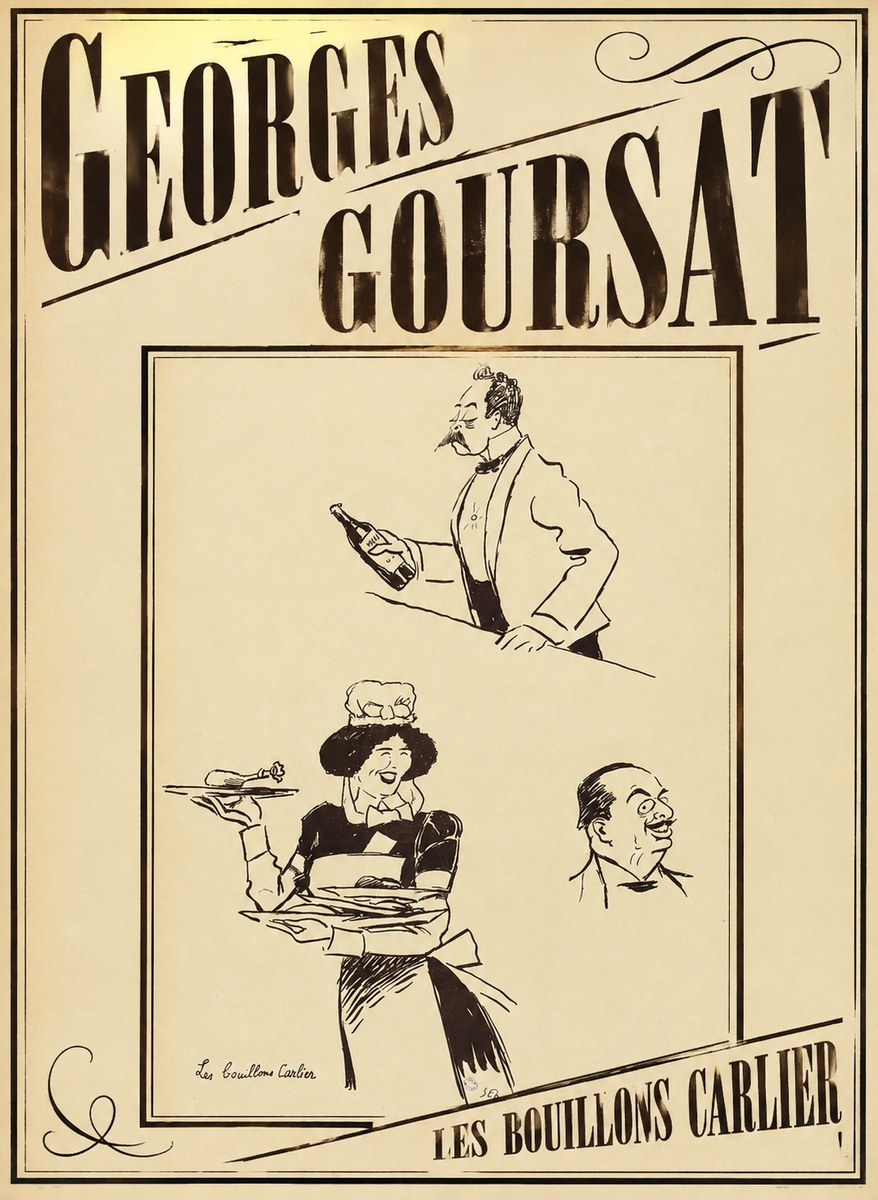 Georges Goursat Les Bouillons Carlier I No3 - Poszter