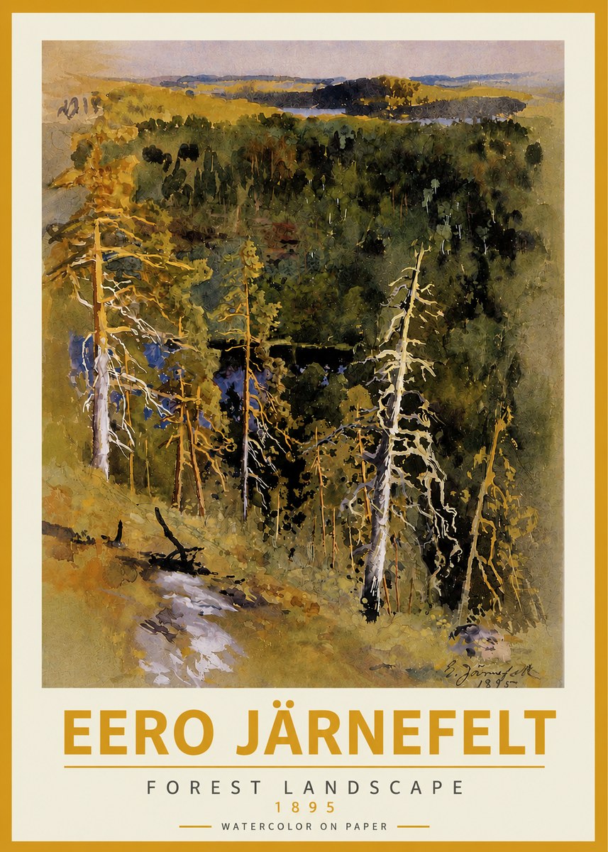 Eero Järnefelt Forest Landscape II No3 - Poszter
