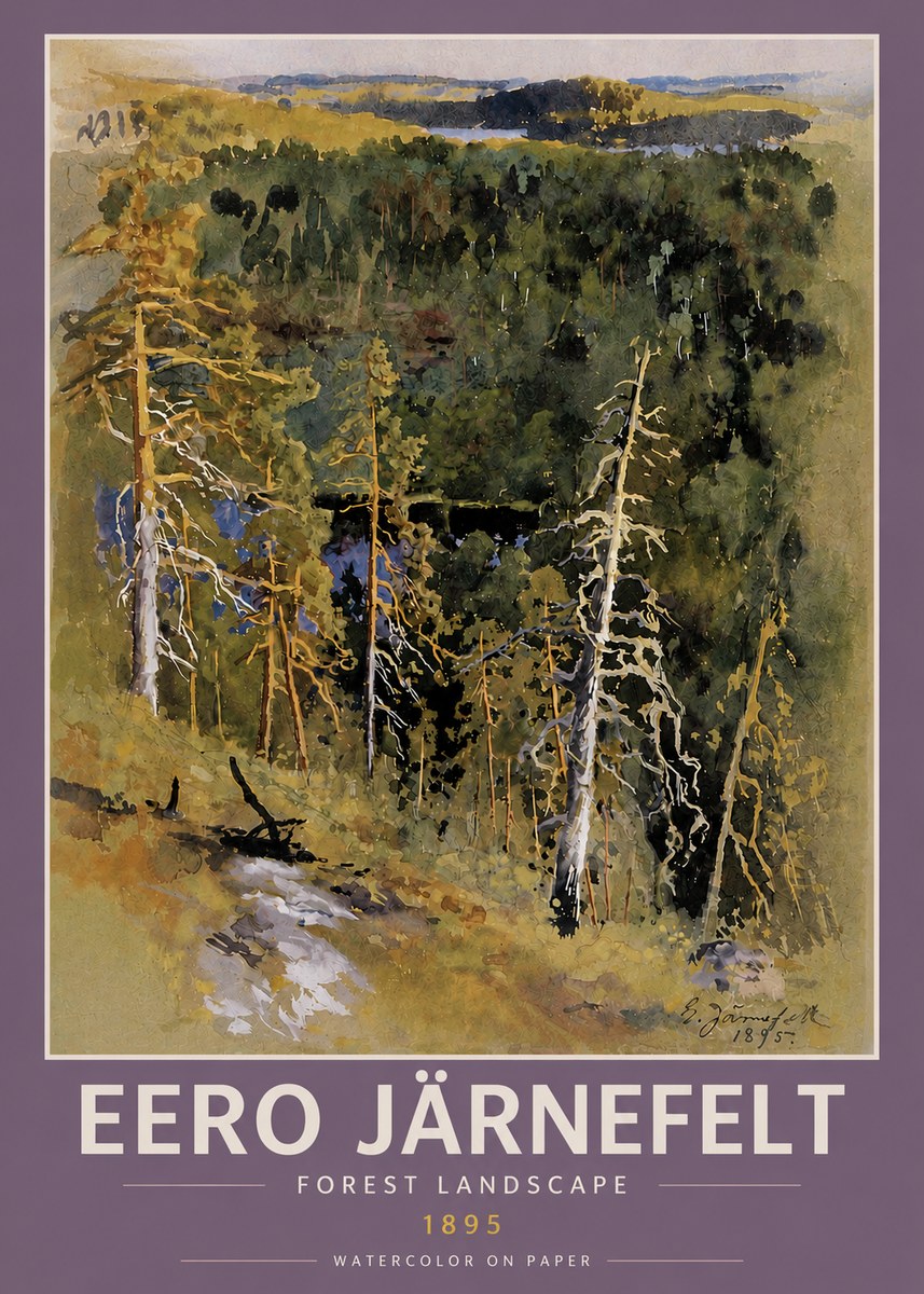 Eero Järnefelt Forest Landscape II No4 - Poszter