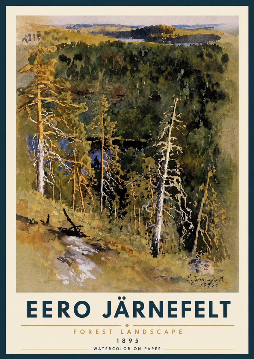 Eero Järnefelt Forest Landscape II No5 - Poszter