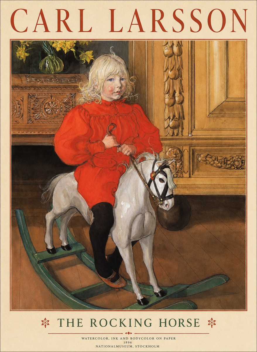 Carl Larsson The Rocking Horse No1 - Poszter