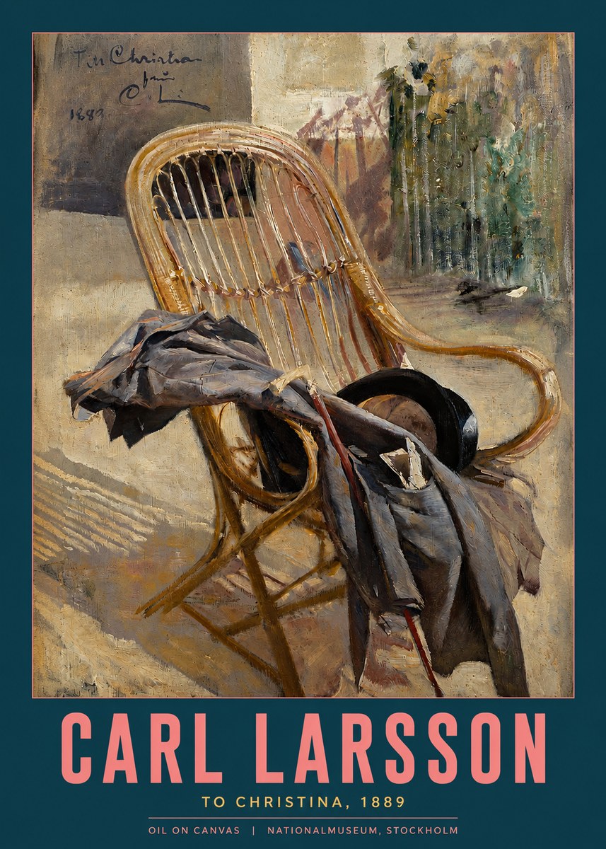 Carl Larsson To Christina, from C. Larsson, 1889 No2 - Poszter