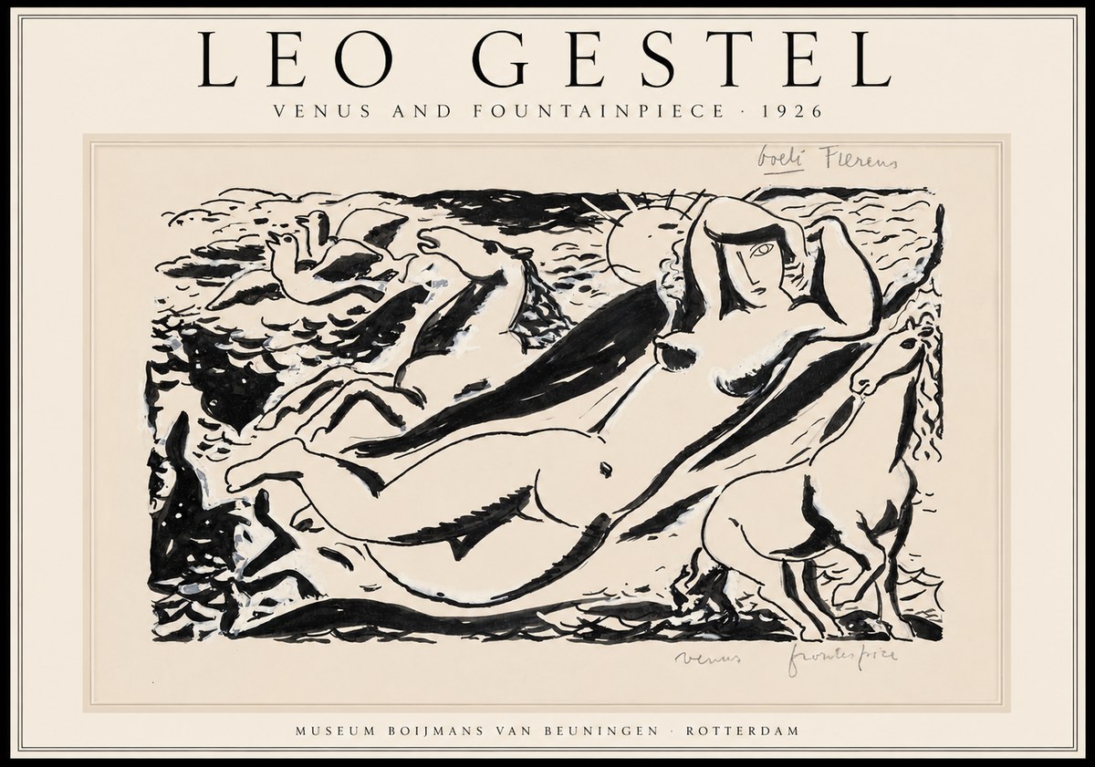 Leo Gestel Venus and Fountainpiece No1 - Poszter
