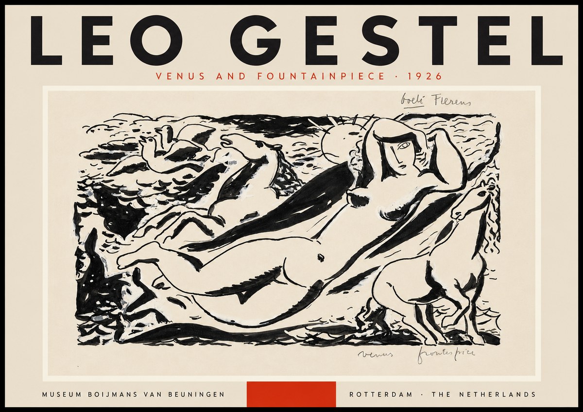 Leo Gestel Venus and Fountainpiece No3 - Poszter