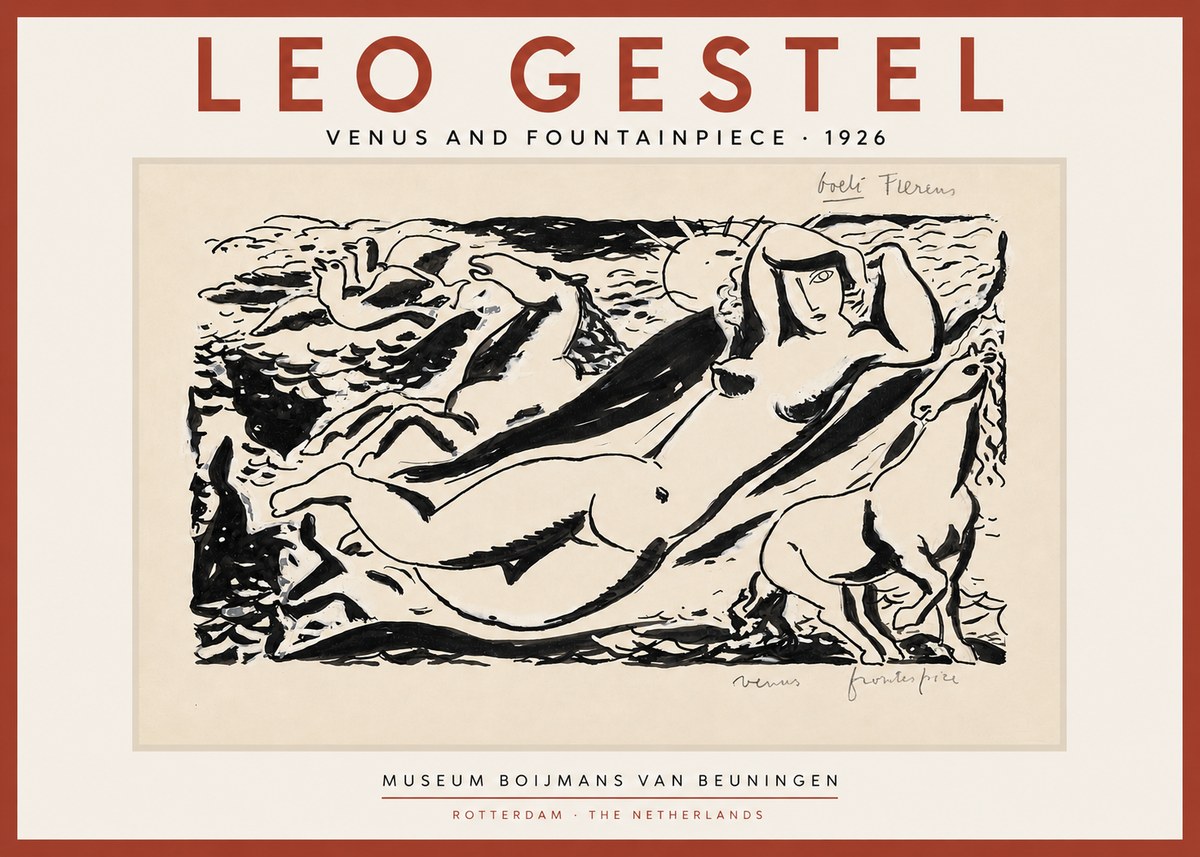 Leo Gestel Venus and Fountainpiece No4 - Poszter