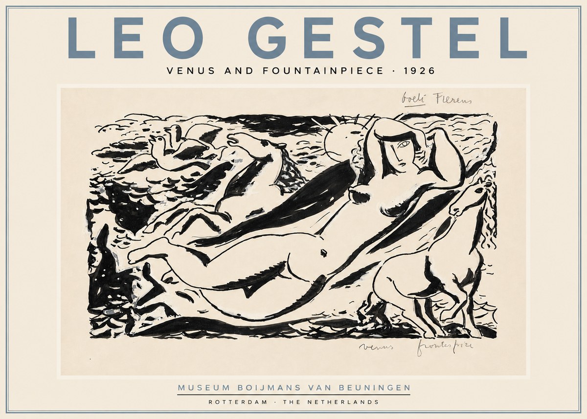 Leo Gestel Venus and Fountainpiece No5 - Poszter