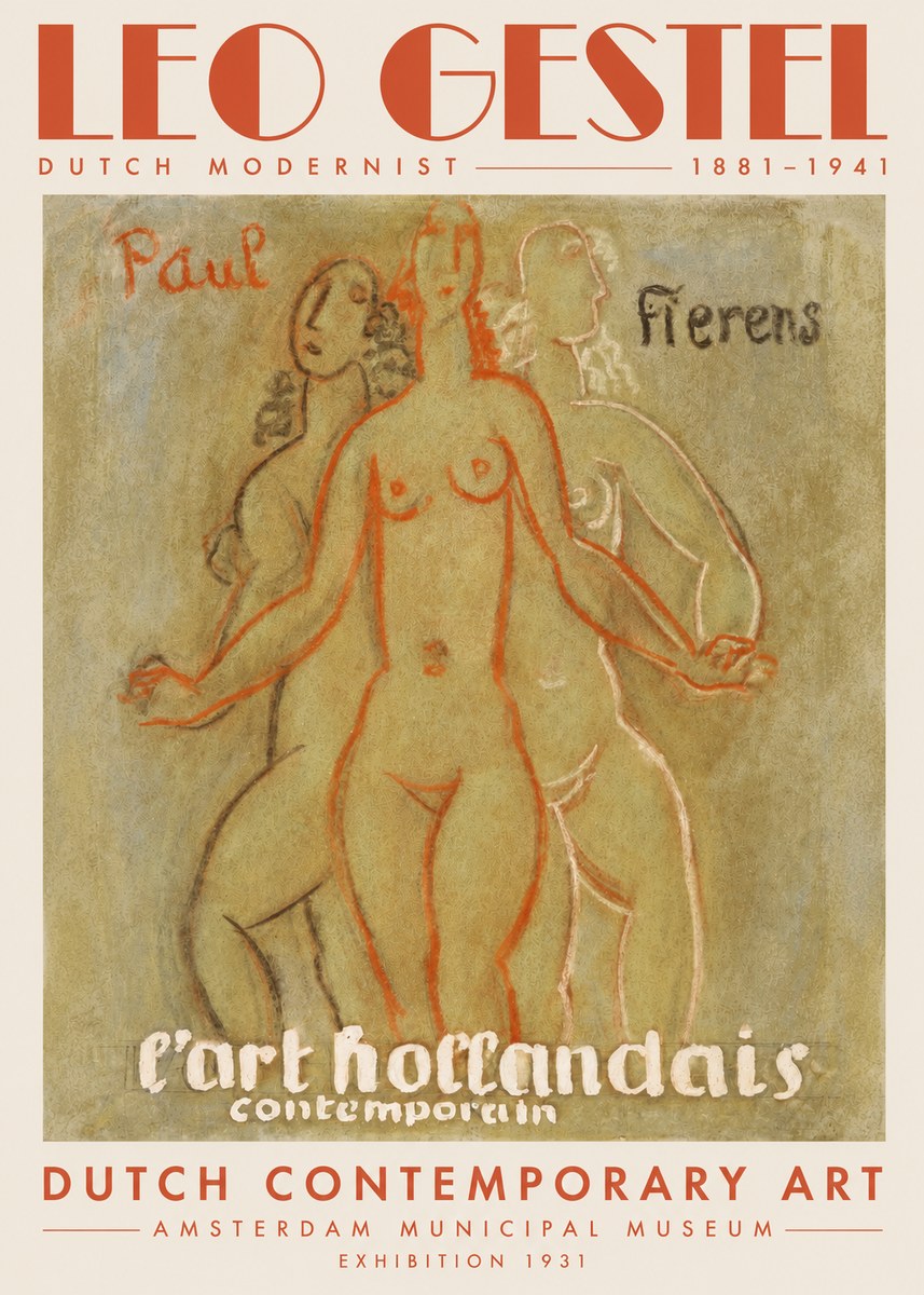 Leo Gestel L'art Hollandais Contemporain II No2 - Poszter