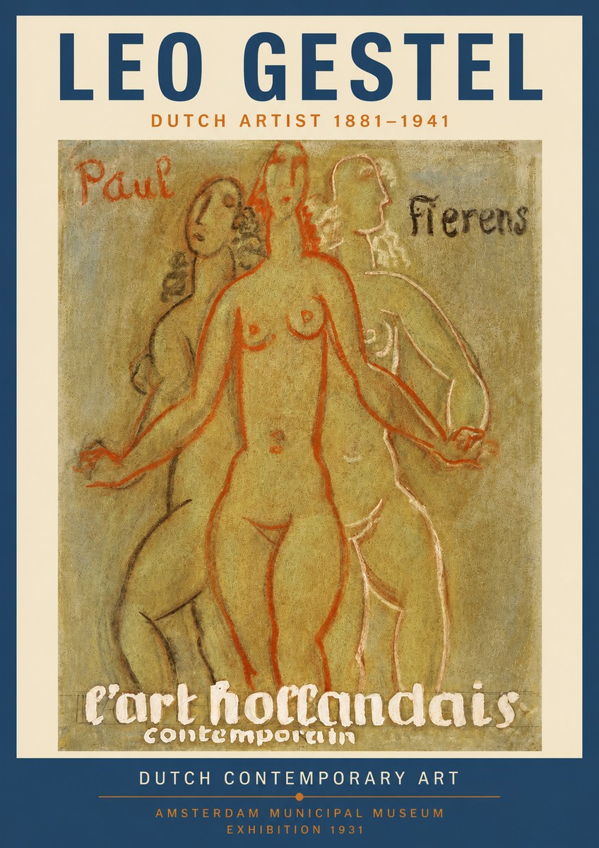 Leo Gestel L'art Hollandais Contemporain II No3 - Poszter