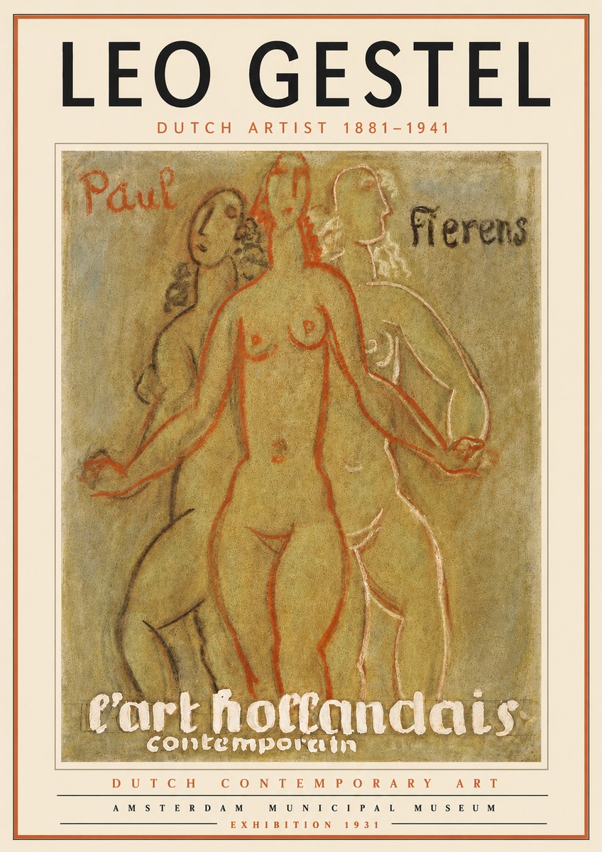 Leo Gestel L'art Hollandais Contemporain II No5 - Poszter