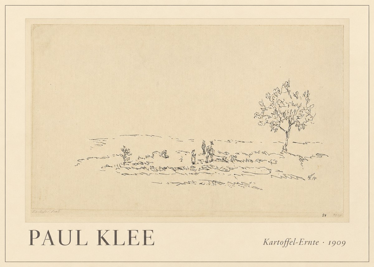Paul Klee Kartoffel-ernte No1 - Poszter