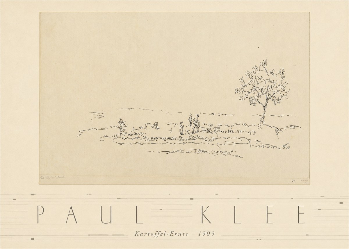 Paul Klee Kartoffel-ernte No3 - Poszter