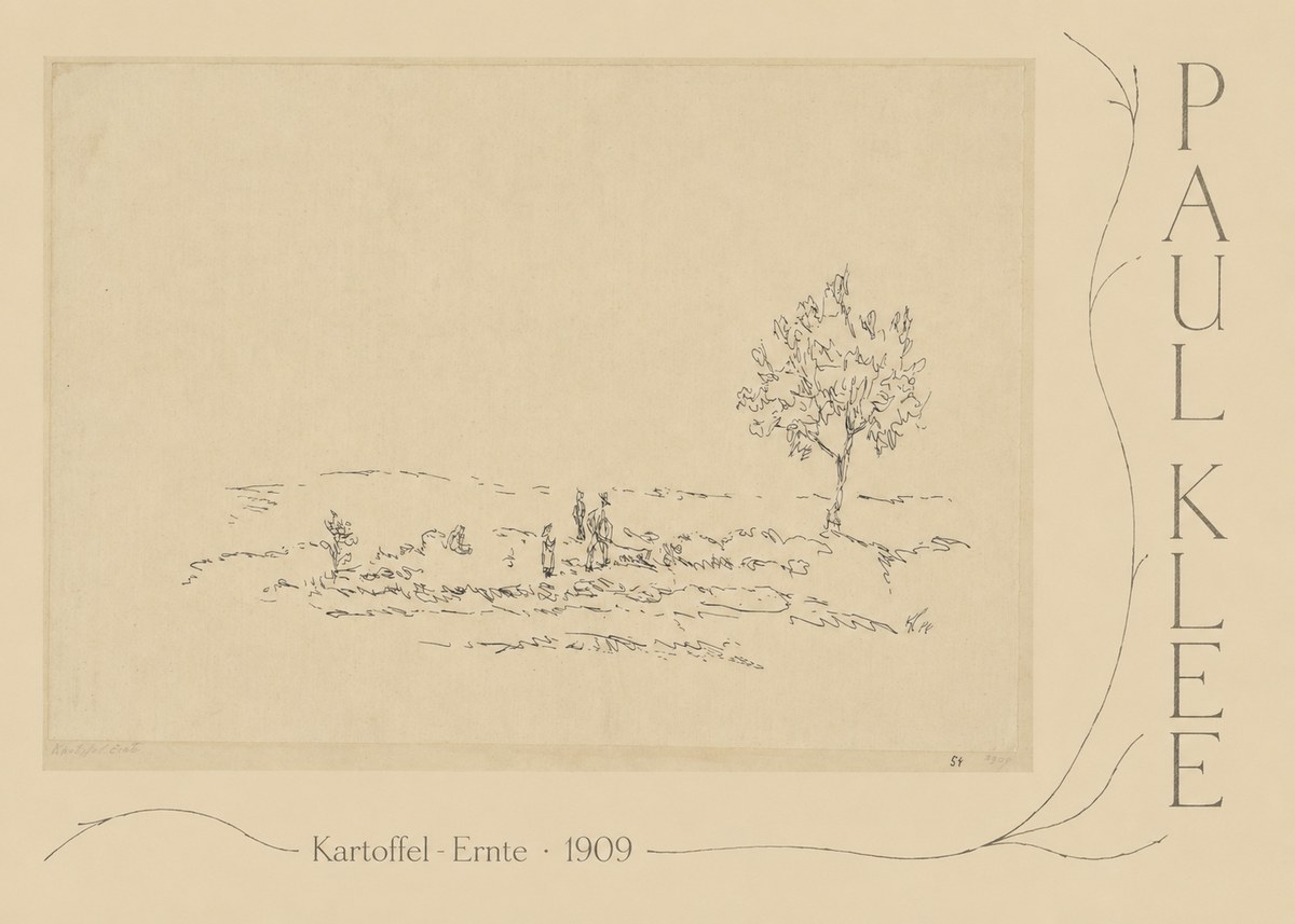 Paul Klee Kartoffel-ernte No5 - Poszter