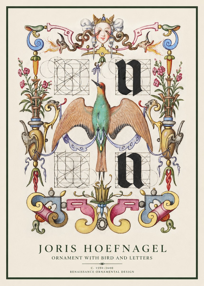 Joris Hoefnagel Grotesque Ornament No6 - Poszter
