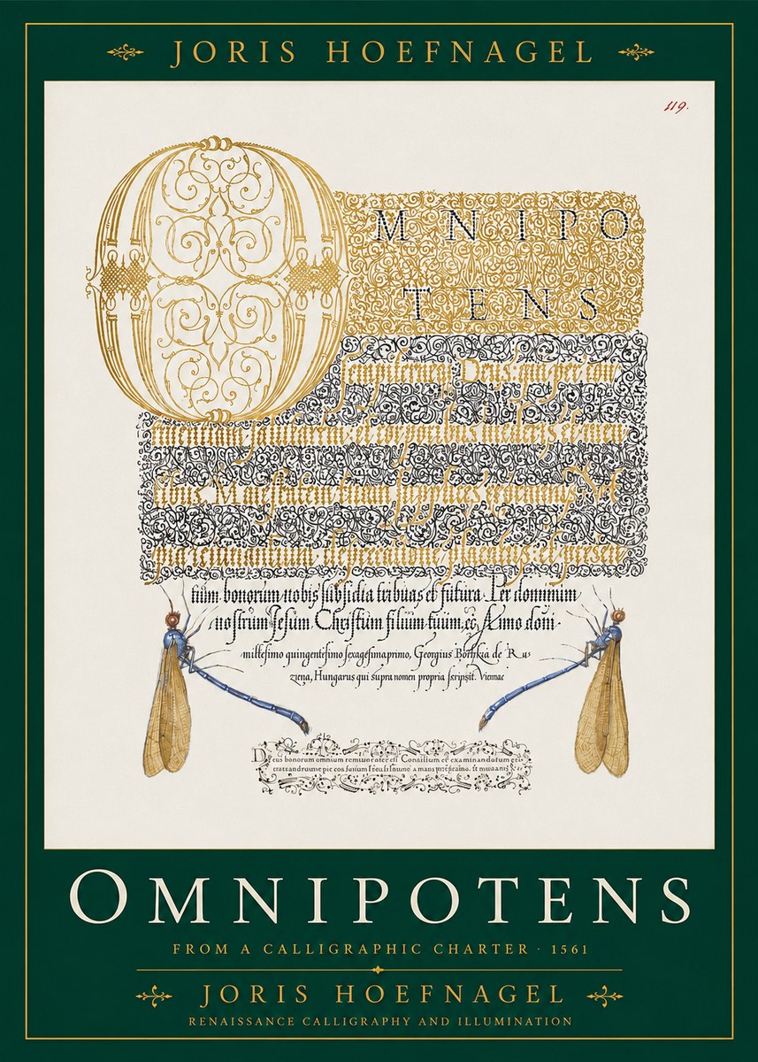 Joris Hoefnagel Omnipotens No2 - Poszter